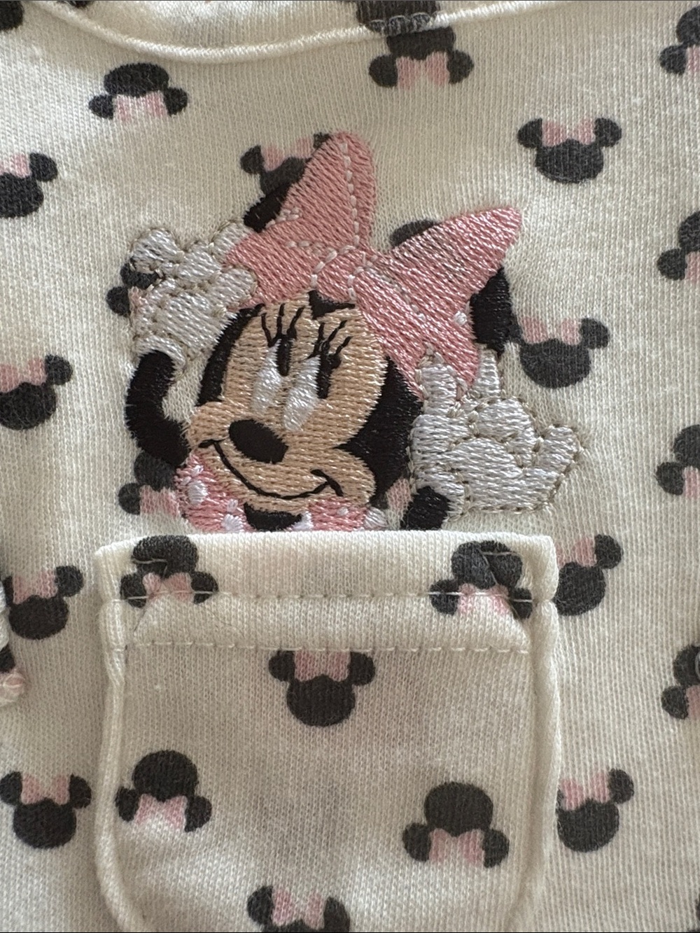 Disney Baby Two-Piece Minnie Print Set - White & Pink - Picture 4 of 5